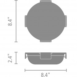 Cutie pentru alimente Brabantia Make&Take 1006301, 1 L, Inchidere ermetica, Fara BPA, Gri deschis