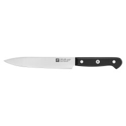 Set de 3 cutite Zwilling Gourmet 36130003, Otel inoxidabil 18/10, Lame forjate Sigmaforge, Intarire FRIODUR la gheata, Argintiu/Negru