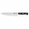 Set de 3 cutite Zwilling Gourmet 36130003, Otel inoxidabil 18/10, Lame forjate Sigmaforge, Intarire FRIODUR la gheata, Argintiu/Negru