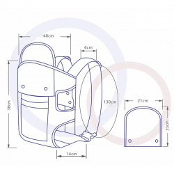 Port-bebe BREATHABLE BABY 5306, Ergonomic, Bretele reglabile, Ventilatoare din plasă, Gri