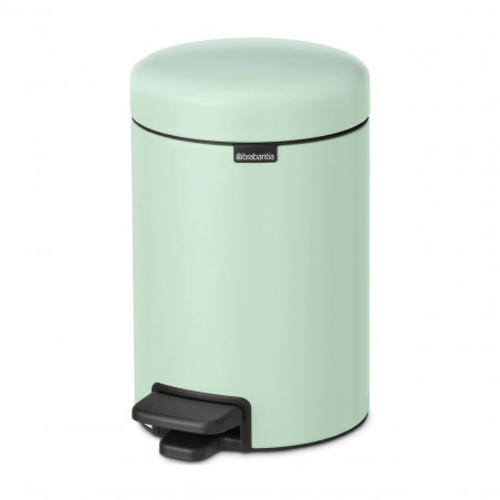 Cos de gunoi cu pedala Brabantia NewIcon 1008835, 3 L, Inchidere lina, Baza antiderapanta, Verde deschis