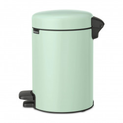 Cos de gunoi cu pedala Brabantia NewIcon 1008835, 3 L, Inchidere lina, Baza antiderapanta, Verde deschis