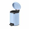 Cos de gunoi cu pedala Brabantia NewIcon 1005524, 3 L, Inchidere lina, Baza antiderapanta, Albastru deschis