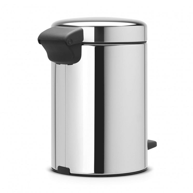 Cos de gunoi cu pedala Brabantia NewIcon 648997, 3 L, Inchidere lina, Baza antiderapanta, Inox