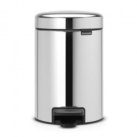 Cos de gunoi cu pedala Brabantia NewIcon 648997, 3 L, Inchidere lina, Baza antiderapanta, Inox