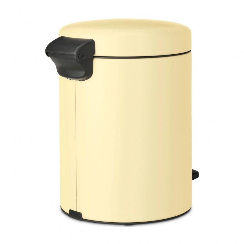 Cos cu pedala Brabantia NewIcon 1008840, 5 L, Inchidere lina, Baza antiderapanta, Galben