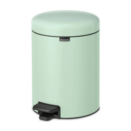 Cos de gunoi cu pedala Brabantia NewIcon 1008839, 5 L, Inchidere lina, Baza antiderapanta, Verde deschis