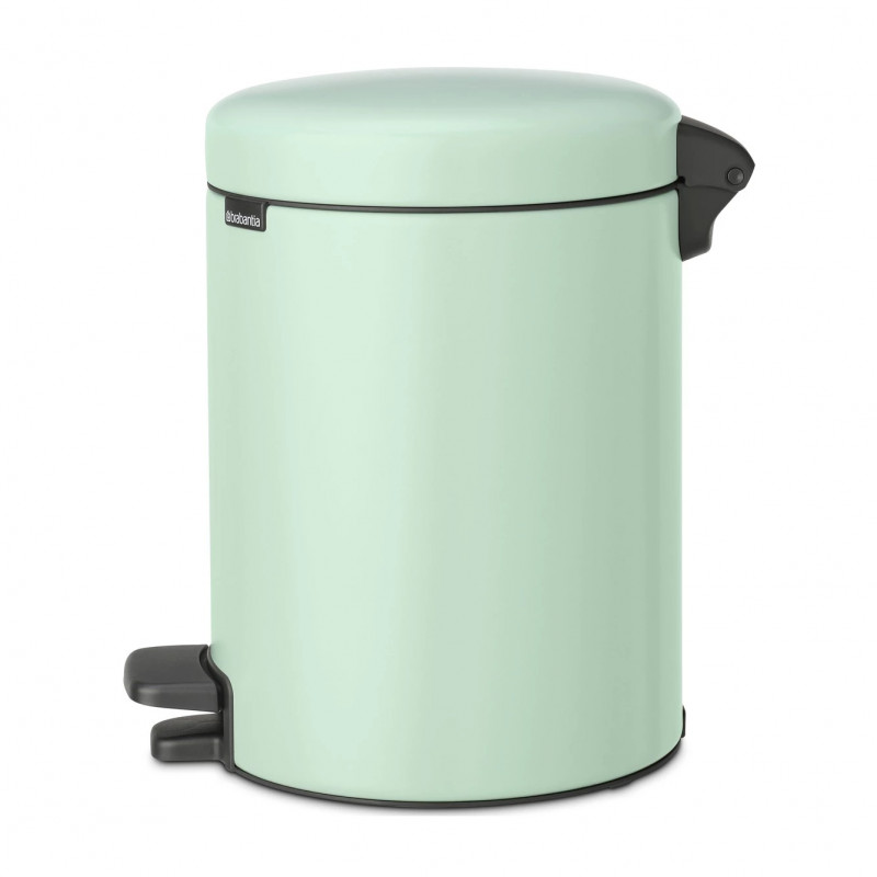 Cos de gunoi cu pedala Brabantia NewIcon 1008839, 5 L, Inchidere lina, Baza antiderapanta, Verde deschis