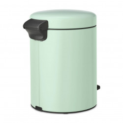 Cos de gunoi cu pedala Brabantia NewIcon 1008839, 5 L, Inchidere lina, Baza antiderapanta, Verde deschis