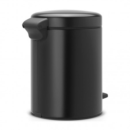 Cos de gunoi cu pedala Brabantia NewIcon 649014, 5 L, Inchidere lina, Baza antiderapanta, Negru