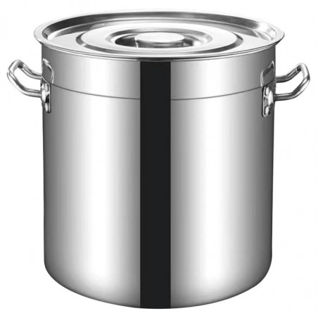 Oala cu capac Rosberg R51211C25, 12 litri, 25x25 cm, Inox