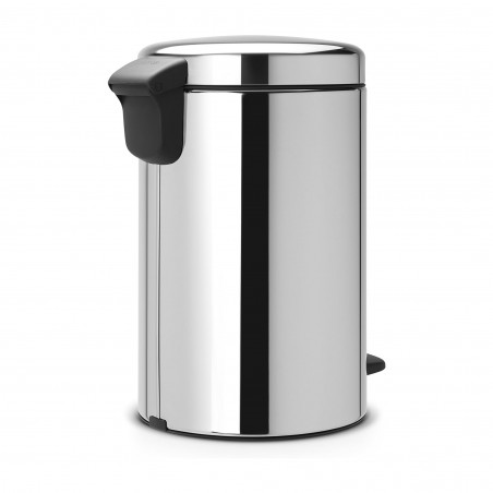 Cos de gunoi cu pedala Brabantia NewIcon 649033, 12 L, Inchidere lina, Baza antiderapanta, Cos interior metalic, Inox