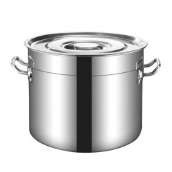 Oala cu capac Rosberg R51211C30S, 14.5 litri, 30x21 cm, Inox