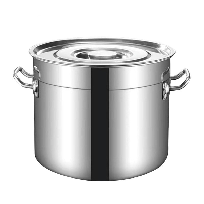 Oala cu capac Rosberg R51211C30S, 14.5 litri, 30x21 cm, Inox