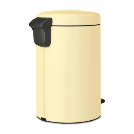 Cos de gunoi cu pedala Brabantia NewIcon 1008844, 12 L, Inchidere lina, Baza antiderapanta, Galben