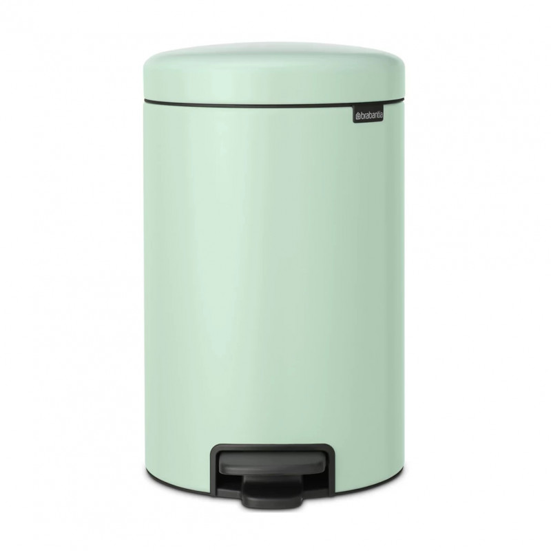 Cos de gunoi cu pedala Brabantia NewIcon 1008843, 12 L, Inchidere lina, Baza antiderapanta, Verde deschis