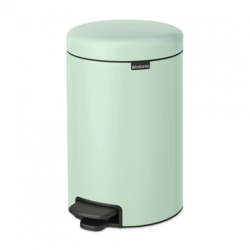 Cos de gunoi cu pedala Brabantia NewIcon 1008843, 12 L, Inchidere lina, Baza antiderapanta, Verde deschis