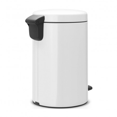 Cos de gunoi cu pedala Brabantia NewIcon 649019, 12 L, Inchidere lina, Baza antiderapanta, Alb